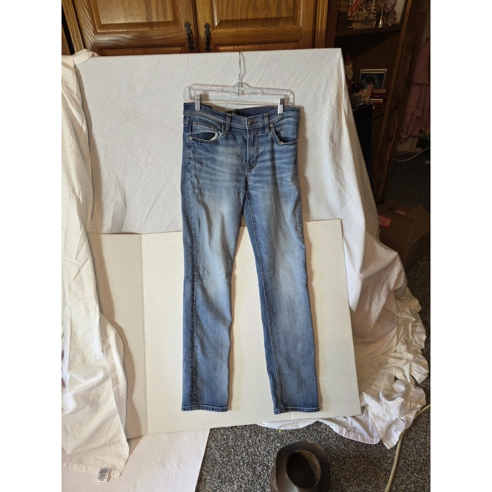 7 For All Mankind Men's Straight Jeans - Light Blue Wash